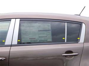 PP11837 Stainless Steel Pillar Trim 8Pc 2011-2016 Kia Sportage QAA