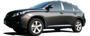 QAA - PP10125 Stainless Steel Pillar Trim 4Pc 2010-2015 Lexus RX350, 2010-2015 Lexus RX450 QAA - Image 2