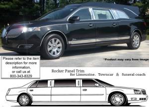 TH50672 Stainless Steel Rocker Panel Trim 8Pc 2010-2020 Lincoln MKT QAA