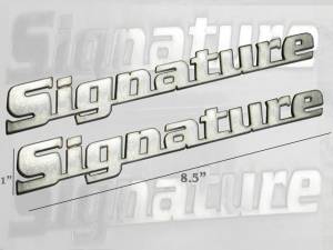 QAA - SGR47610 Stainless Steel Graphic/Logo/emblem 2Pc 2007-2014 Lincoln MKX QAA - Image 1