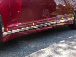 TH53630 Stainless Steel Rocker Panel Trim 8Pc 2013-2020 Lincoln MKZ QAA