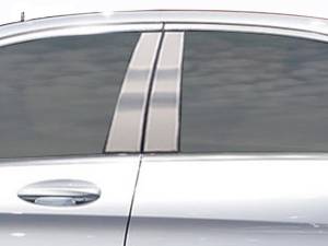 PP15081 Stainless Steel Pillar Trim 4Pc 2015-2021 Mercedes-Benz C Class QAA