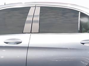 PP15082 Stainless Steel Pillar Trim 6Pc 2015-2021 Mercedes C Class QAA