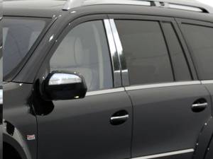 QAA - PP27076 Stainless Steel Pillar Trim 4Pc 2007-2012 Mercedes-Benz GL Class QAA - Image 1