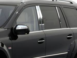 QAA - PP27077 Stainless Steel Pillar Trim 6Pc 2007-2012 Mercedes-Benz GL Class QAA - Image 1