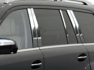 QAA - PP27079 Stainless Steel Pillar Trim 10Pc 2007-2012 Mercedes-Benz GL Class QAA - Image 1