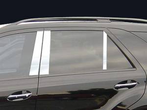 QAA - PP26066 Stainless Steel Pillar Trim 6Pc 2006-2008 Mercedes-Benz ML Class QAA - Image 1