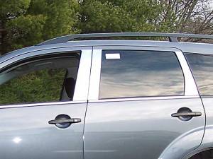 QAA - PP27011 Stainless Steel Pillar Trim 6Pc 2007-2009 Mitsubishi Outlander QAA - Image 1