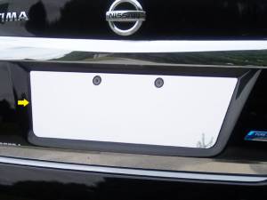 LP13550 Stainless Steel License Plate Bezel 1Pc 2013-2015 Nissan Altima QAA