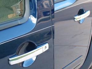 DH25510 Chrome Plated ABS plastic Door Handle Cover 4Pc 2005-2021 Nissan Frontier QAA