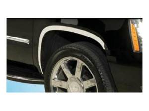 WZ47256 Molded Stainless Steel Wheel Well Fender Trim 4Pc 2007-2014 Cadillac Escalade QAA