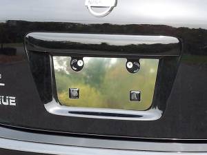 LP28535 Stainless Steel License Plate Bezel 1Pc 2008-2013 Nissan Rogue QAA