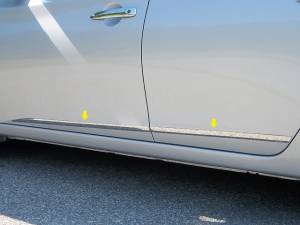 AT13575 Stainless Steel Side Accent Trim 4Pc 2013-2019 Nissan Sentra QAA