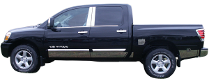 QAA - BI24520 Stainless Steel Rear Bumper Trim 31Pc 2004-2015 Nissan Titan QAA - Image 2