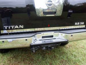 RD24520 Stainless Steel Rear Deck Accent 1Pc 2004-2015 Nissan Titan QAA