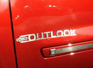 QAA - SGR47425 Stainless Steel Graphic/Logo/emblem 2Pc 2007-2009 Saturn Outlook QAA - Image 1