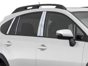 QAA - PP13428 Stainless Steel Pillar Trim 10Pc 2016-2023 Subaru Crosstrek, 2012-2016 Subaru Impreza, 2013-2015 Subaru XV Crosstrek QAA - Image 1