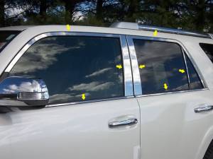 WP10177 Stainless Steel Window Accent Package 14Pc 2010-2024 Toyota 4Runner QAA