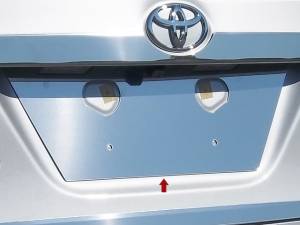 LP14112 Stainless Steel License Plate Bezel 1Pc 2014-2019 Toyota Corolla QAA