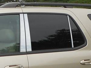 PP26141 Stainless Steel Pillar Trim 6Pc 2001-2007 Toyota Sequoia QAA