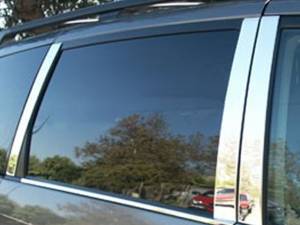 PP24151 Stainless Steel Pillar Trim 6Pc 2004-2010 Toyota Sienna QAA