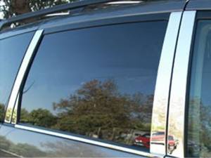 PP24152 Stainless Steel Pillar Trim 8Pc 2004-2010 Toyota Sienna QAA