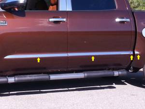 MI14145 Stainless Steel Molding Insert 8Pc 2014-2021 Toyota Tundra QAA