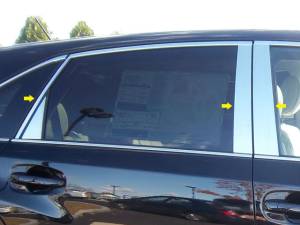 PP29156 Stainless Steel Pillar Trim 6Pc 2009-2015 Toyota Venza QAA