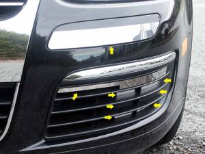 FP25665 Stainless Steel Front Bumper Accent 16Pc 2005-2010 Volkswagen Jetta QAA