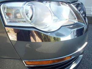 HL26675 Stainless Steel Headlight Accent 2Pc 2006-2010 Volkswagen Passat QAA