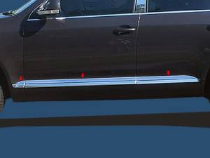 TH24640 Stainless Steel Rocker Panel Trim 6Pc 2004-2010 Volkswagen Touareg QAA