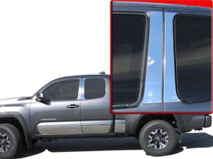 PP16172 Stainless Steel Pillar Trim 4Pc 2016-2023 Toyota Tacoma QAA