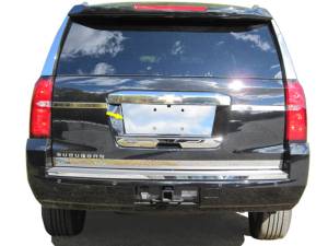 LP55195 Stainless Steel License Plate Bezel 1Pc 2015-2020 Chevrolet Suburban QAA