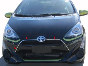 SG12705 Stainless Steel Grille Accent 3Pc 2012-2017 Toyota Prius C QAA