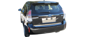 QAA - LB12700 Stainless Steel License Plate Bar Accent 2Pc 2012-2017 Toyota Prius V QAA - Image 5