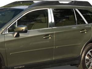 PP16483 Stainless Steel Pillar Trim 14Pc 2015-2019 Subaru Outback QAA