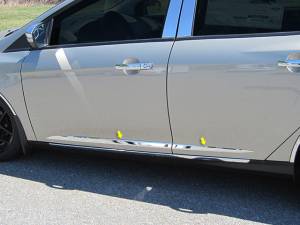 MI55345 Stainless Steel Molding Insert 4Pc 2015-2018 Ford Focus QAA