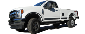 QAA - GC57320 Stainless Steel Gas Cap Door Trim 1Pc 2017-2022 Ford F-250 & F-350 Super Duty QAA - Image 2