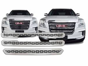 SGC56275 Chrome Plated ABS plastic Grille Overlay 3Pc 2016-2017 GMC Terrain QAA