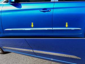 QAA - AT17340 Stainless Steel Side Accent Trim 4Pc 2017-2020 Hyundai Elantra QAA - Image 1