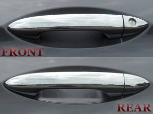 DH16260 Chrome Plated ABS plastic Door Handle Cover 8Pc 2016-2022 Honda Pilot, 2017-2025 Honda Ridgeline QAA