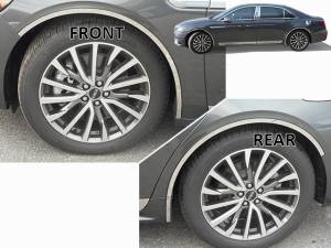 WQ57680 Stainless Steel Wheel Well Accent 6Pc 2017-2021 Lincoln Continental QAA