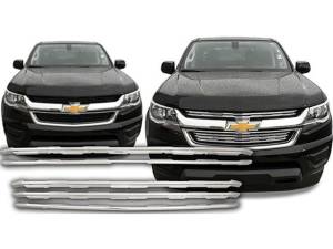 SGC55150 Chrome Plated ABS plastic Grille Overlay 5Pc 2015-2020 Chevrolet Colorado QAA