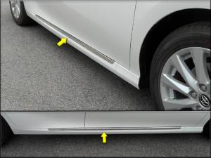 QAA - TH18131 Stainless Steel Rocker Panel Trim 2Pc 2018-2025 Toyota Camry QAA - Image 1