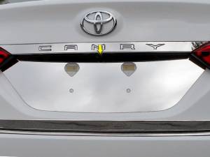 LP18130 Stainless Steel License Plate Bezel 1Pc 2018-2024 Toyota Camry QAA