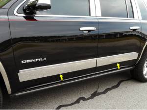 TH55297 Stainless Steel Rocker Panel Trim 4Pc 2015-2020 GMC Yukon QAA