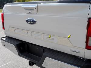 TP58308 Stainless Steel Trunk Accent Trim 2Pc 2018-2020 Ford F-150 QAA