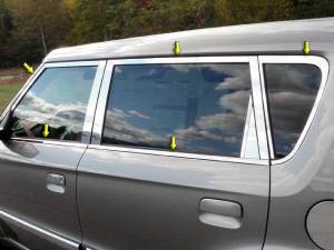 WP10832 Stainless Steel Window Accent Package 10Pc 2010-2013 Kia Soul QAA