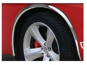 QAA - WZ49915 Molded Stainless Steel Wheel Well Fender Trim 4Pc 2009-2010 Dodge Challenger QAA - Image 1