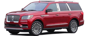 QAA - PP58383 Stainless Steel Pillar Trim 4Pc 2018-2025 Ford Expedition, 2018-2024 Lincoln Navigator QAA - Image 2